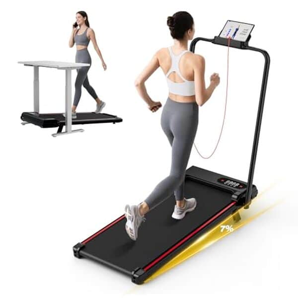 Découvrez notre test complet du tapis de course pliable 4 en 1 avec moteur 2, 5 CV et pente 7%. Avis détaillé, performances et caractéristiques principales.
