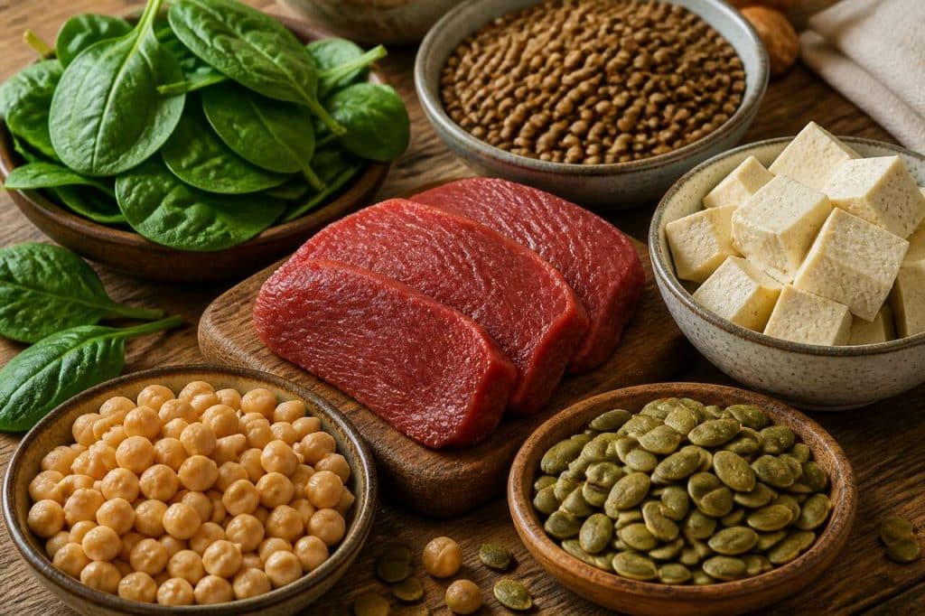 Aliments riches en fer : classement et bienfaits
