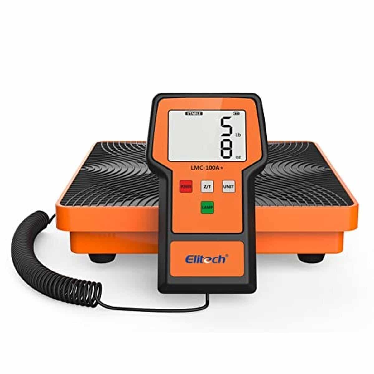 Test : balance électronique Elitech LMC-100A, 100 kg pour réfrigérant et climatisation