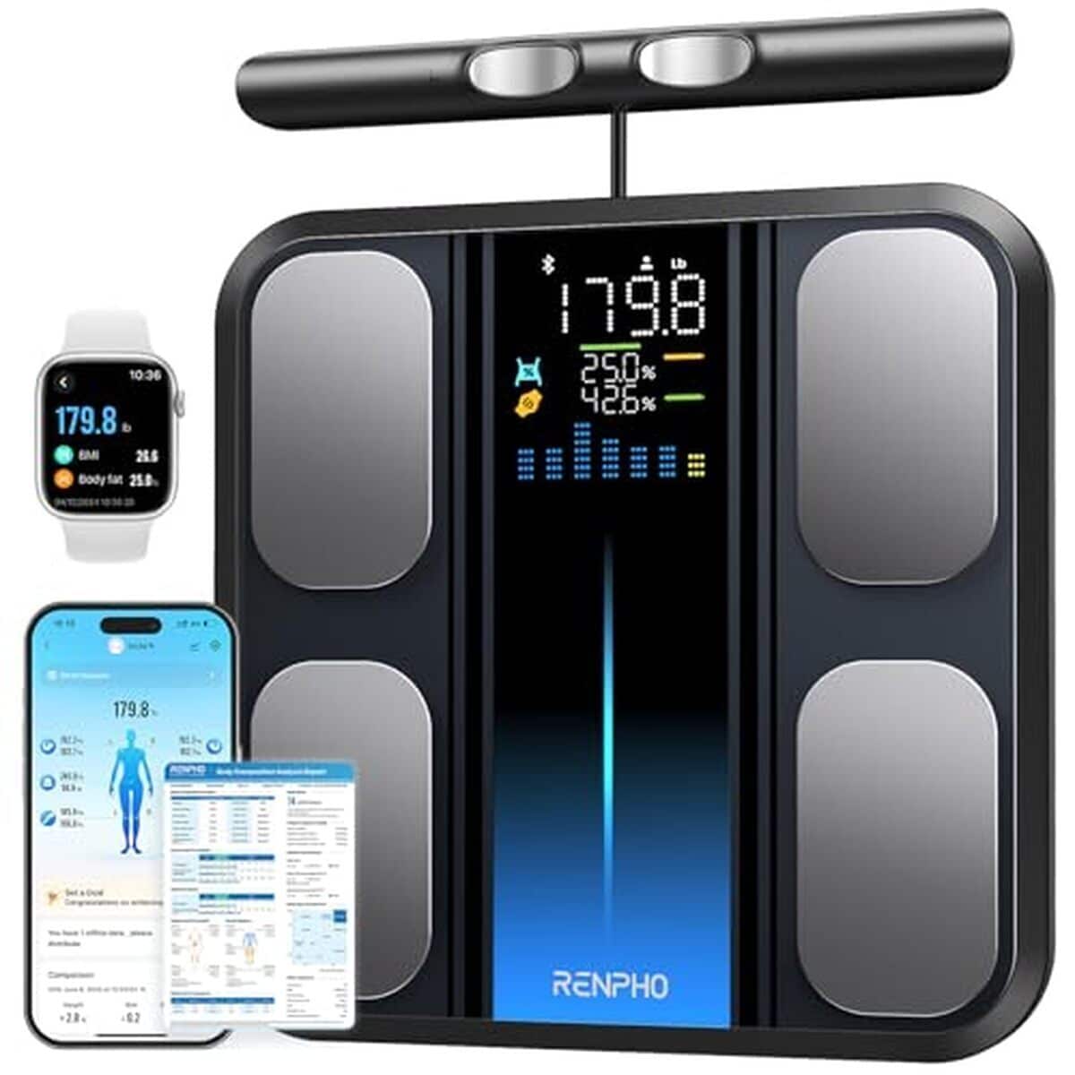 Test : balance RENPHO à 8 électrodes, analyseur corporel
