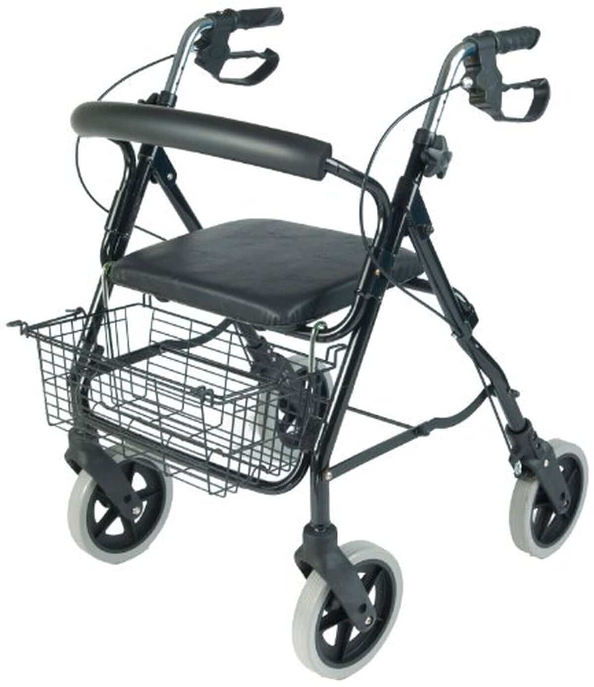 Test du déambulateur Nrs healthcare m39634 : aluminium, 4 roues et panier