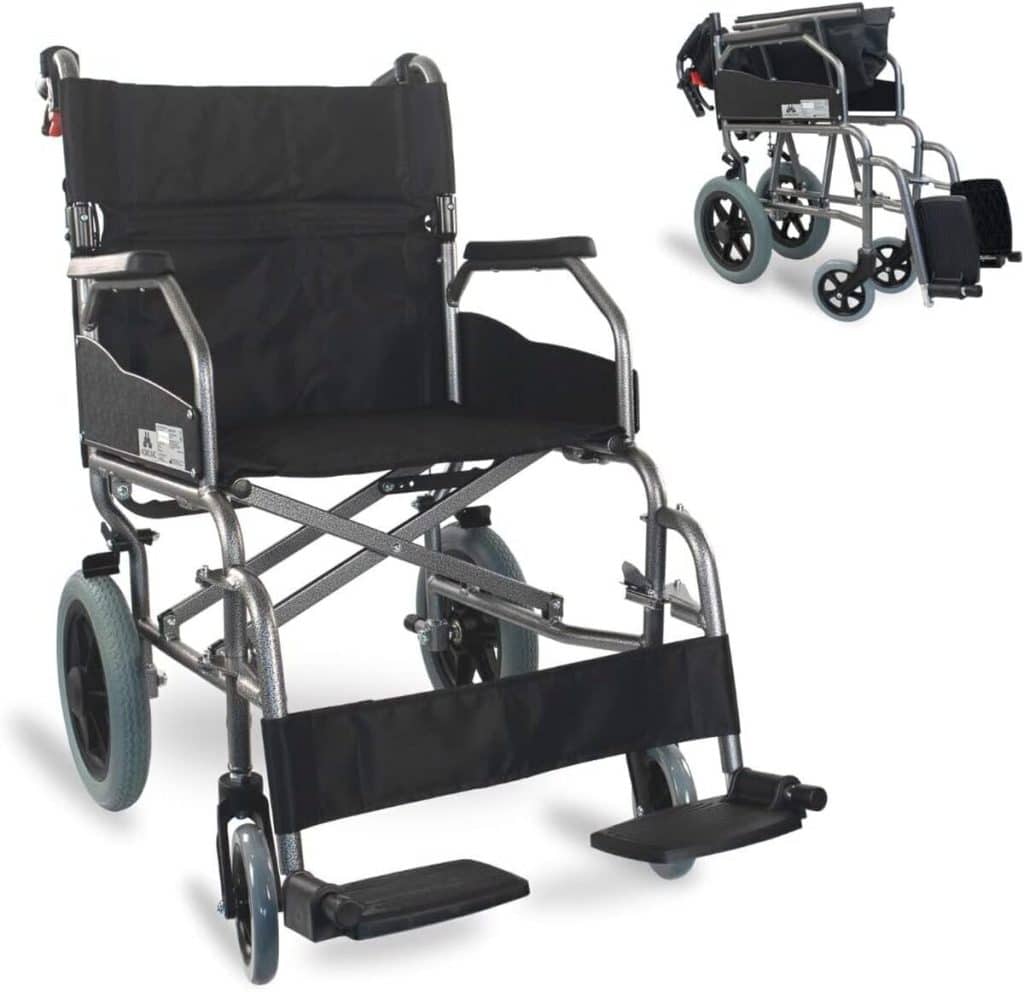 Test du fauteuil roulant de transit Museo par Mobiclinic : pliant et ultraléger