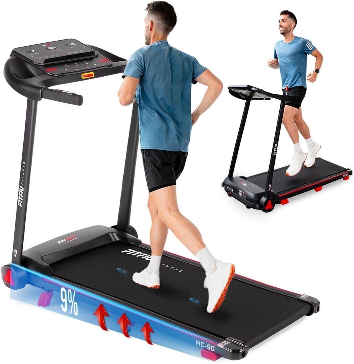 Test du FITFIU Fitness MC-90 : tapis de course pliable connecté
