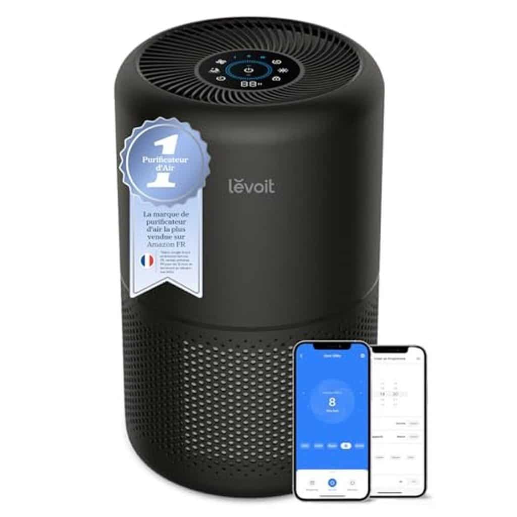 Test du purificateur d'air Levoit avec filtre HEPA, débit puissant