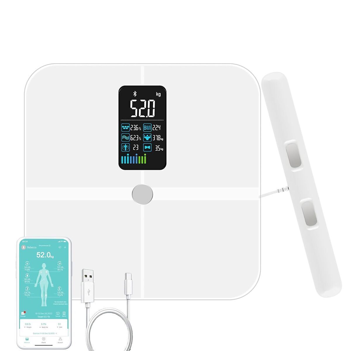 Test VITSOL balance intelligente 8 électrodes : analyse précise du poids